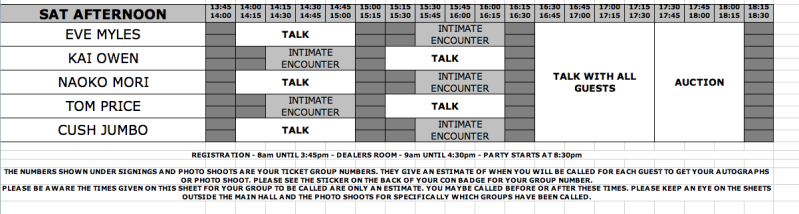 HUB4 Saturday PM Schedule