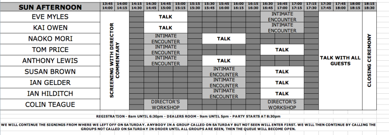 HUB4 Sunday PM Schedule